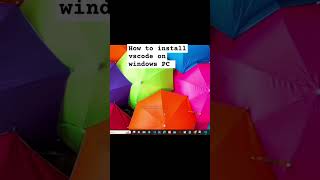 How to install Visual Studio Code on windows PC.  See full video