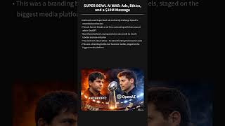 AI Super Bowl War: $10M Ads, Ethics Battle #AI #SuperBowl #TechDebate