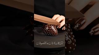 Cutting a Glass Fruit Chocolate Strawberry 🍓🤤| Futuristic ASMR Dessert Art #asmr #aiasmr #satisfying