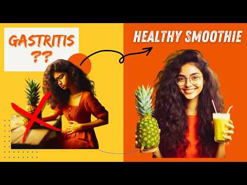 How to Make a Pineapple Smoothie🍍✨ | Healthy and Yummy | No More Gastritis!👋😇#smoothie   #happylife