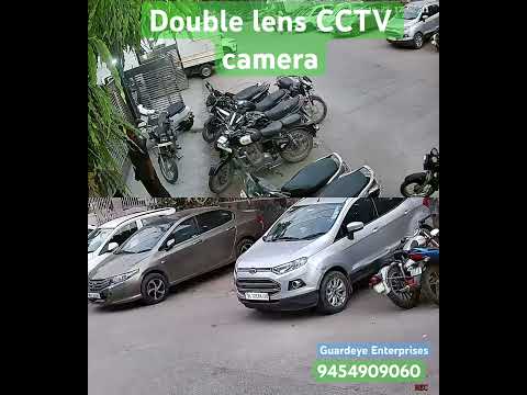 Double lens security camera available at best price .
