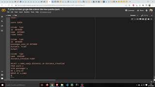 UBER Data Science SQL Interview Question [LIVE CODING] [EASY-MEDIUM LEVEL] 2022