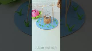 🫧DIY mini water well craft ideas #shorts #youtubeshorts #art #craft