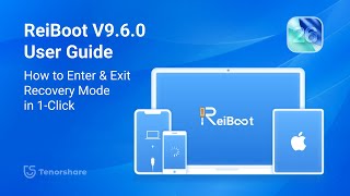 Tenorshare ReiBoot iOS 26 Guide: How to Enter & Exit Recovery Mode in 1-Click