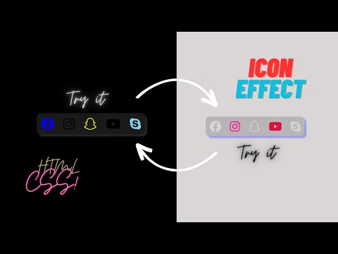 Create an Ultimate Icon Effect with HTML and CSS || Dynamic Web.