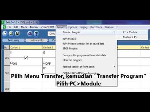 Transfer Program Ladder Zelio Smart Relay PC to Module