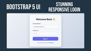Learn Bootstrap 5: Build a Stunning Responsive Login Page | HTML & CSS