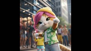 Cats ai dance 😽🪩💕 #ai #aidance #cuteanimals #sodapop #catshorts