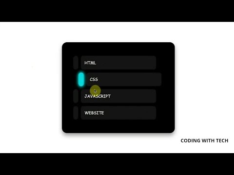 🤩 Neon Animated Menu Bar Using Html And Css | Html and Css Tutorials #htmlcss #csstutorial