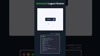 Animated logout button #webdesign #css