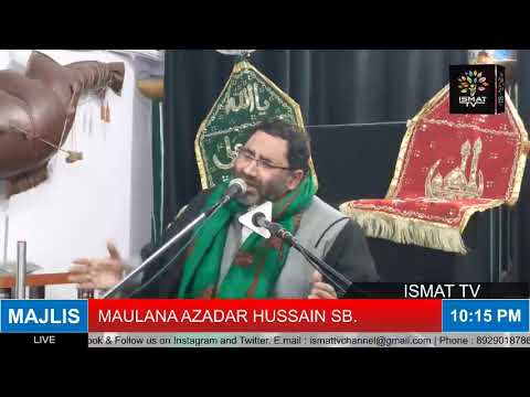 LIVE MAJLIS -E- AYYAME FATAMIYAH || MAULANA AZADAR HUSSAIN SB. || BADA IMAMBADA, DELHI