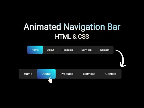 Animated Navbar with Hover Effects Using Only HTML & CSS | No JS Needed!