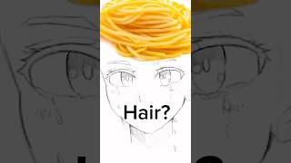 ART TIPS FOR HAIR SO IT DOESNT LOOK LIKE🍝💇‍♂️‼️#art #drawing #arttips #arttutorial #artist