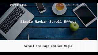 Best Navbar Effect Scrolling
