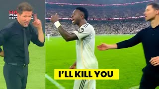 Vinicius Jr vs Diego Simeone HEATED Clash During Madrid Derby