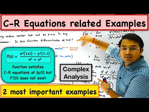 Cauchy-Reimann equations related Examples (Complex Differentiation)