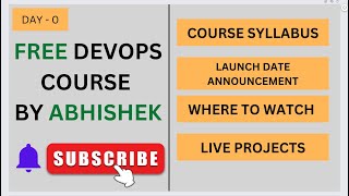 Day-0 | SYLLABUS | Free DevOps Course | 40-45 days | #devopscourse  #2023 #learning