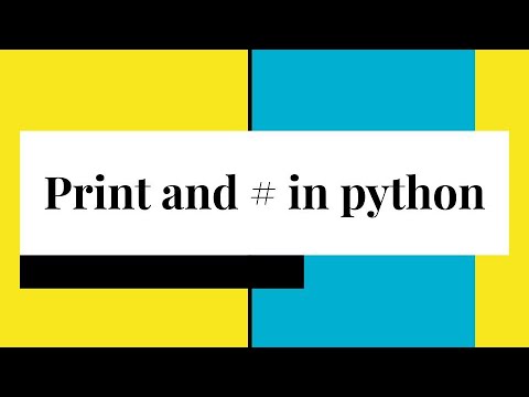 print and comment in python