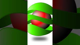 Futuristic Abstract Logo Design with Green and Red Elements | #coreldrawtutorialhindi #graphicdeisgn
