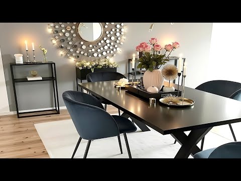 New Modern Dining Room Design Ideas 2025 | Best Trendy Dining Tables & Stylish Living Room Decor
