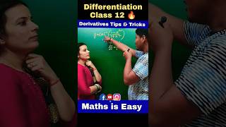 Differentiation 🔥 Class 12 | Class 12 Differentiation JEE Maths #fun #shorts #youtubeshorts