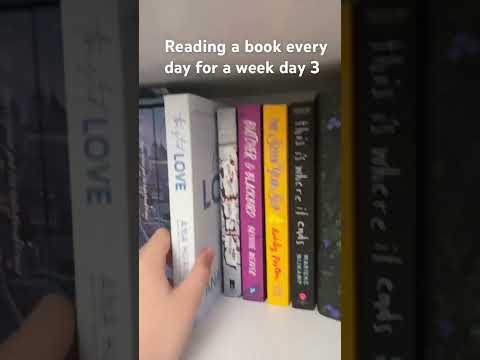 Reading a book everyday for a week day 3 #booktok
