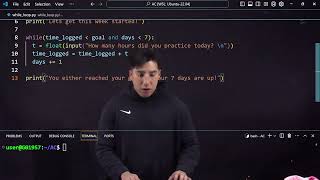 Python while loops - with Anthony