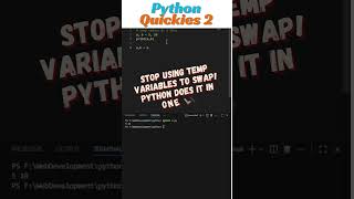 Swap Variables in 1 Line! 🔄 | PyQuickies #2