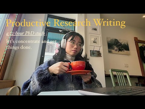 STUDY VLOG: productive research writing, cafe and library studying, morning routine, week in life