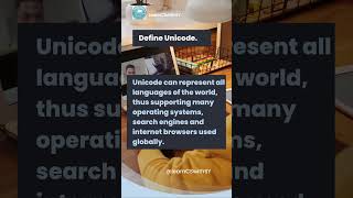 Define Unicode #olevel #computerscience #learncswithsy #unicode