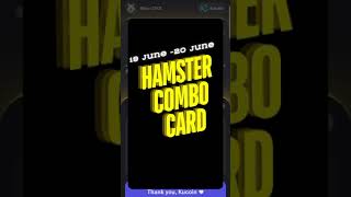 Hamster Kombat Combo Card Update: Get Yours Now for 5 Million HMSTR! (June 19-20)
