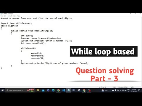 Day - 20 | Questions solving based on While Loop | Java Loops #java #javatutorial #javaprogramming