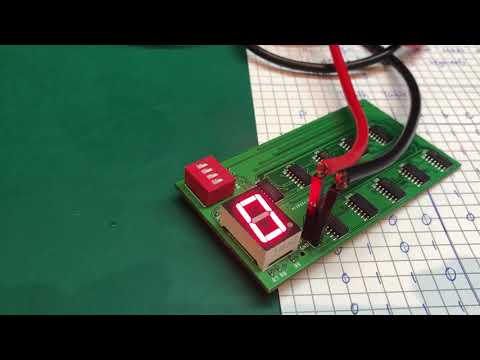 7 segment display decoder made from logic gates