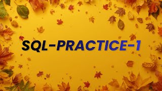 SqlPractice -1
