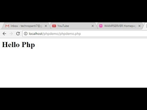 How To Run PHP Code On Wamp Server