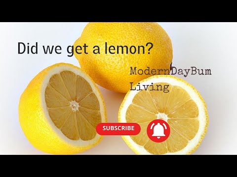 DID WE GET A LEMON?
