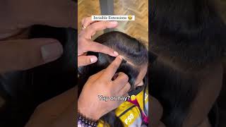 Viral Hype!😲 Invisible Hand-Tied Tape In Extension Install | Upgraded Tape Hair Ft.@UlaHair