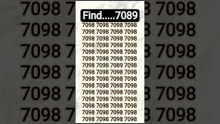 Brain teaser only one digged out the 7089 #brainchallenge  #iqtes #braintea #braingames #brainteas