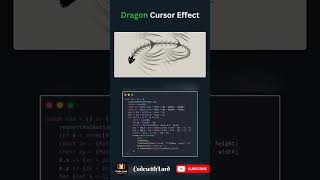 Dragon Cursor Effect for website to make intresting #shorts #viral #trending #coding #webdevelopment