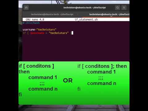 Shell scripting - if statement #linux #shorts