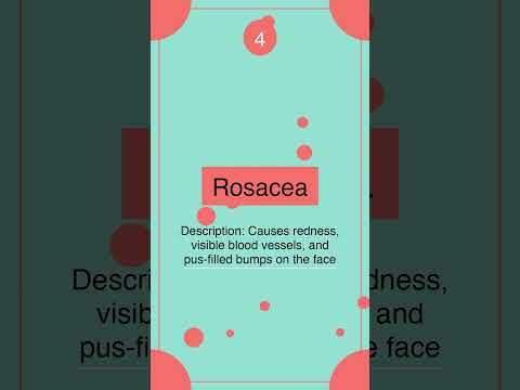 Top 5 skin diseases - human female #health #skincare