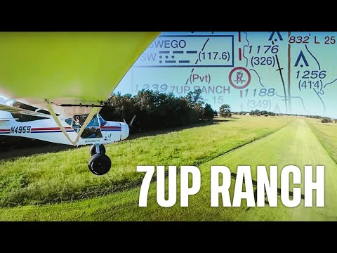 7UP RANCH APPROACHES - GRASS AIRSTRIP LANDINGS #KITFOX
