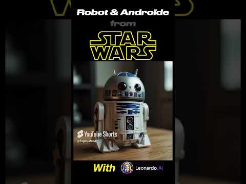 A 3D robot or android, inspired by Star Wars #starwars #legostarwars #disney #robot #leonardoai
