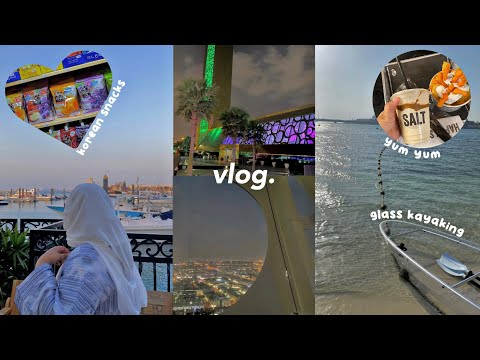 ♡vlog: glass kayaking, global village, city walk, korean snacks🍡