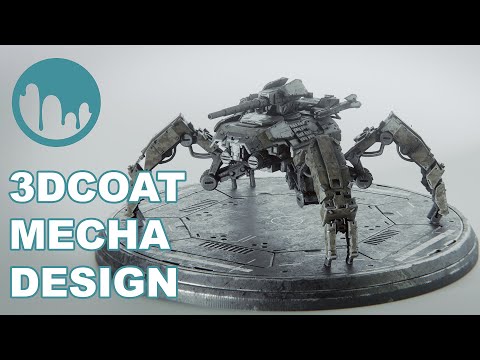 Sculpting a Mecha Tank Concept Design in 3DCoat | Timelapse