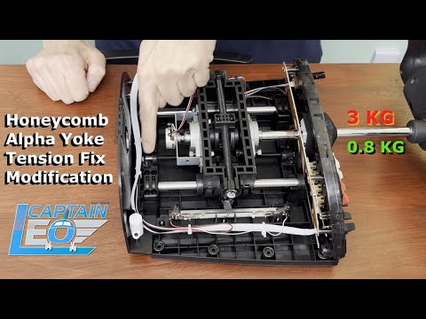 Honeycomb Alpha Yoke Pitch Tension Cord Mod Fix for Flight Simulation