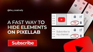 A fast and easy way to hide elements on Pixellab #design #tutorial #pixellab