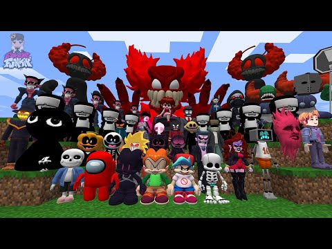 This is Real Friday Night Funkin' FNF Characters in Minecraft