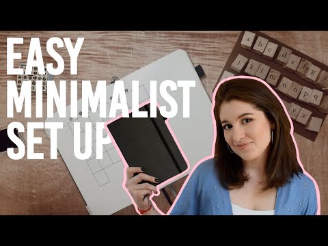 September 2019 Bullet Journal Set Up | Minimalist Stamps & Flowers
