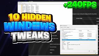 10 Hidden Windows Tweaks (FPS Boost and ZERO Input Delay)